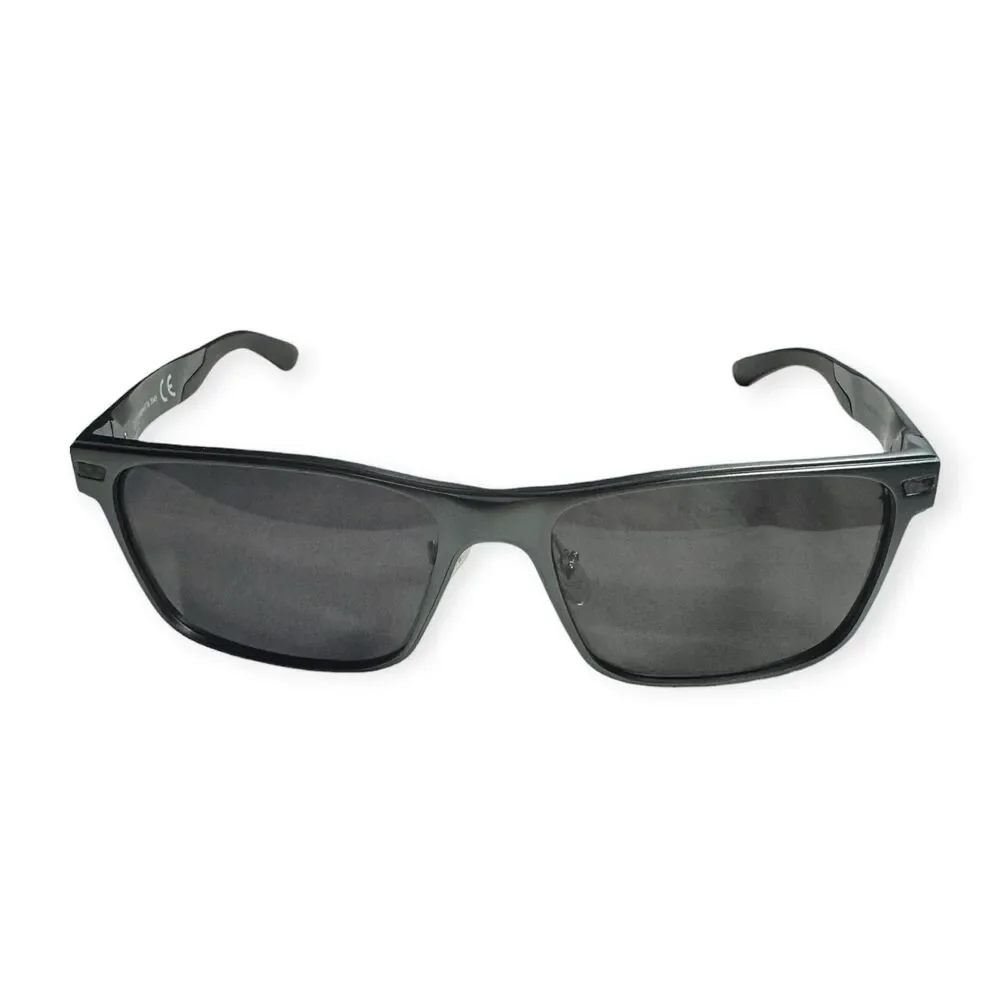 DUCO 8207 Gray Polarized Sunglasses Carbon Fiber Frame Made in Italy 135mm